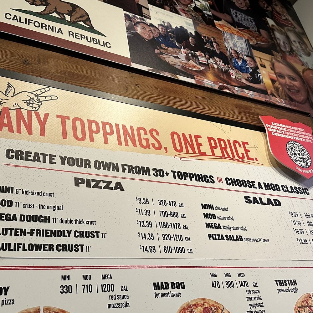 MOD Pizza - Menu - Fast Food Near Me - San Jose, California MOD Pizza - Menu - Fast Food Near Me - San Jose, California