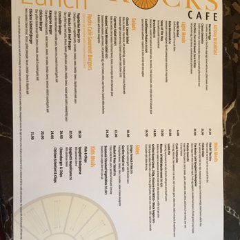 The Rocks Cafe - Menu 11/18/2016 - Modern Australian Near Me - The Rocks, NSW