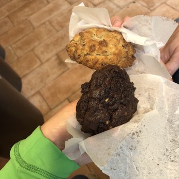 Levain Bakery - Walnut Chocolate Chip and Dark Chocolate Peanut Butter - Bakeries Near Me - New York, New York