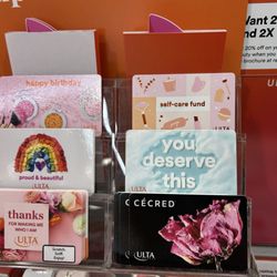 Ulta Beauty - Love the different gift card designs