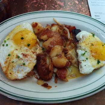 The Tavern - New addition to the menu, waffle Benny, waffle, sausage, maple hollandaise, and egg, delicious! - American Near Me - Tulsa, Oklahoma