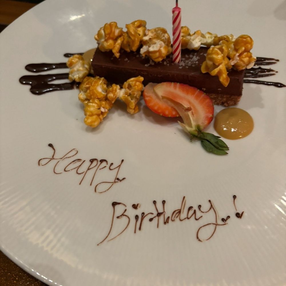 Atlas Steak + Fish - Bday caramel cake - Steakhouses Near Me - Burnaby, British Columbia