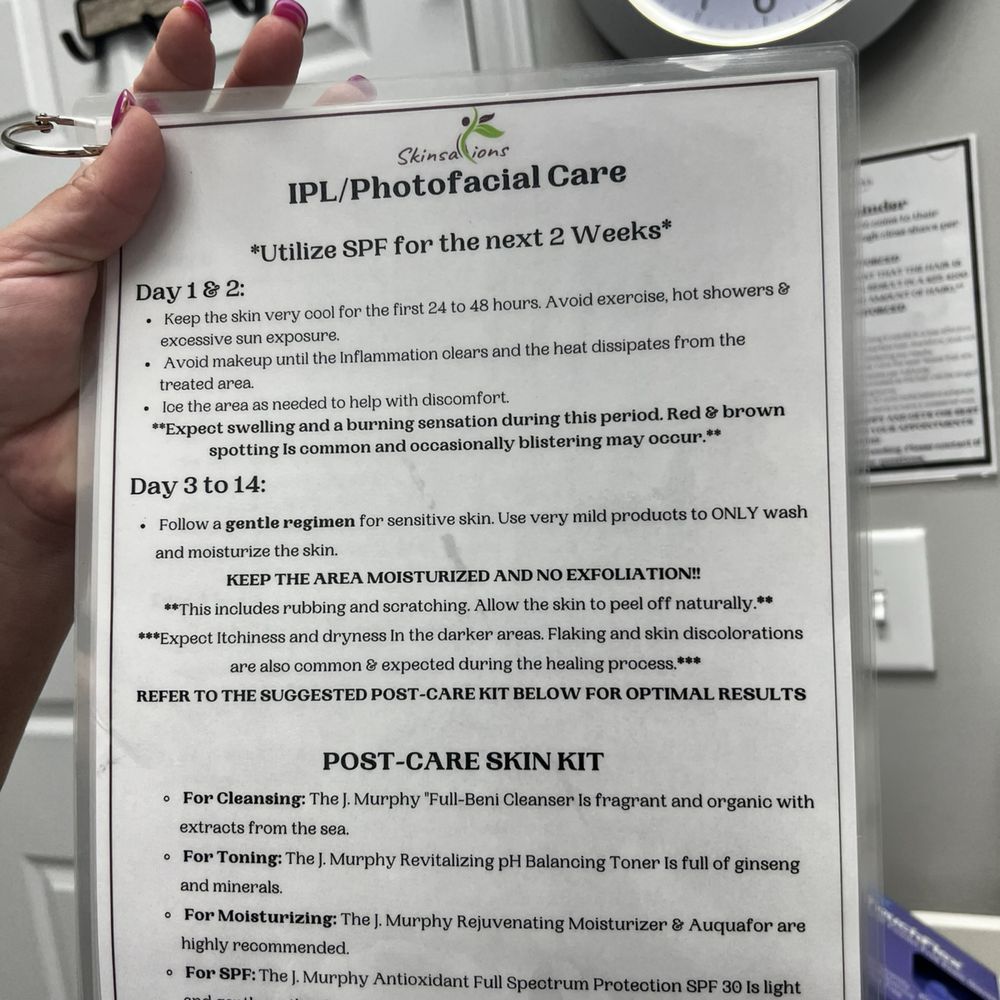 Skinsations - IPL aftercare instructions - Medical Spas Near Me - Marietta, Georgia Skinsations - IPL aftercare instructions - Medical Spas Near Me - Marietta, Georgia
