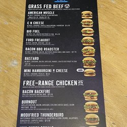 BurgerFuel Fairy Springs - Menu as of March 13, 2023.