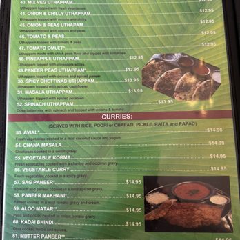 Udupi Palace - Menu - Indian Near Me - San Francisco, California
