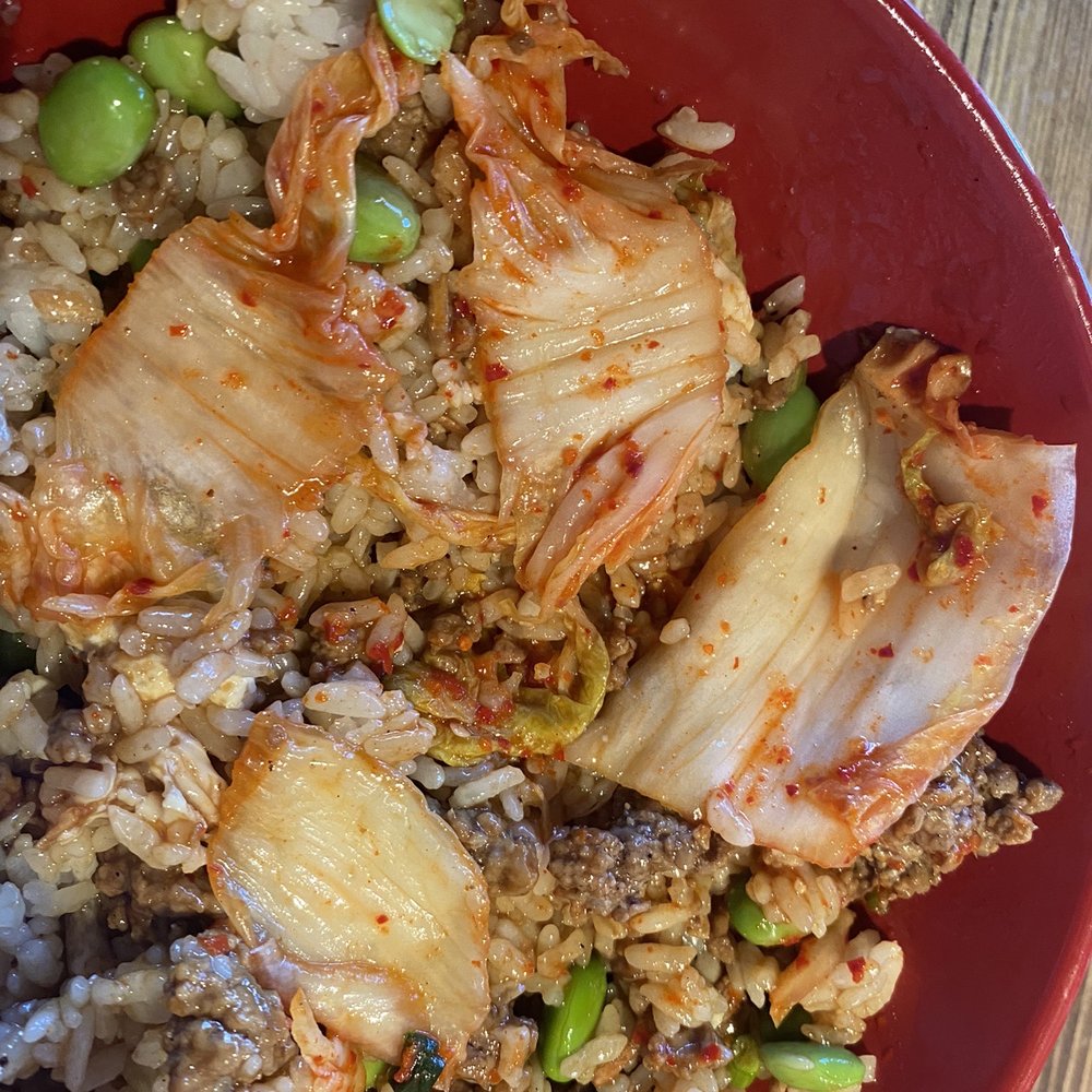 Be-Em Asian Kitchen - When I unclumped I got this few kimchi. Like 4 pieces. Pathetic. - Japanese Near Me - Charlotte, North Carolina
