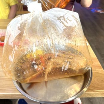 Sup Crab - Crab boil as it arrived at the table - just fabulous! - Seafood Near Me - Pinellas Park, Florida Sup Crab - Crab boil as it arrived at the table - just fabulous! - Seafood Near Me - Pinellas Park, Florida