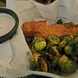 Bourbon Glazed Salmon with Brussels Sprouts on the side Bourbon Glazed Salmon with Brussels Sprouts on the side