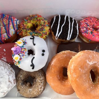 Pinkbox Doughnuts - Glazed, Lil Blue, Birthday Cake, Unicorn, Tutti Frutti, etc... - Donuts Near Me - Henderson, Nevada