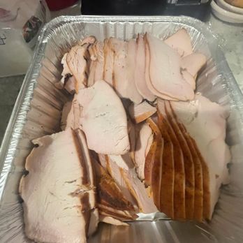 Dickinson BarBQue & Steakhouse - Smoked turkey breast- the kids took a few pieces before I could take a photo lol - Barbeque Near Me - Dickinson, Texas Dickinson BarBQue & Steakhouse - Smoked turkey breast- the kids took a few pieces before I could take a photo lol - Barbeque Near Me - Dickinson, Texas