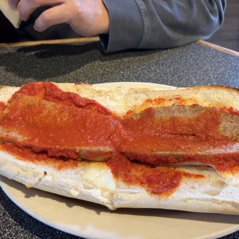 Linguine's Italian Eatery - 12" hot sub Sausage Parm - Italian Near Me - Marlborough, Massachusetts Linguine's Italian Eatery - 12" hot sub Sausage Parm - Italian Near Me - Marlborough, Massachusetts