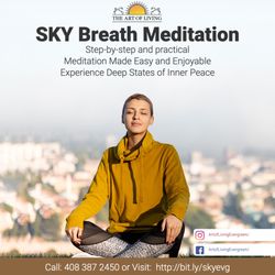 Art Of Living Yoga and Meditation Center - SKY Breath Meditation at more than 50% off. Register @ http://bit.ly/skyevg