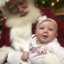 Baby's first Christmas - and Santa's Christmas Tree Farm