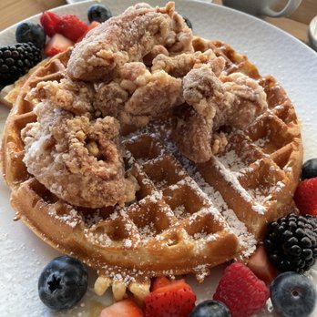 Le Meridien Pasadena Arcadia - Chicken Kaarage and Waffles for breakfast. Comes with 4 different artisan jams and definitely can't be beat! - Hotels Near Me - Arcadia, California Le Meridien Pasadena Arcadia - Chicken Kaarage and Waffles for breakfast. Comes with 4 different artisan jams and definitely can't be beat! - Hotels Near Me - Arcadia, California