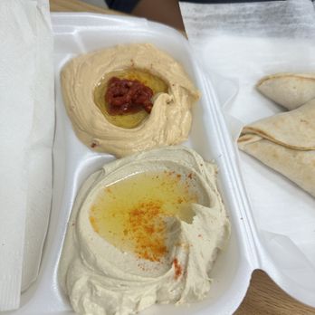 Hala’s Mideast Market - Regular and spicy hummus - Bakeries Near Me - Jacksonville, Florida