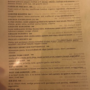 Casa Martín - Main dinner menu as of 3/26/26 - Mexican Near Me - Cabo San Lucas, BCS Casa Martín - Main dinner menu as of 3/26/26 - Mexican Near Me - Cabo San Lucas, BCS