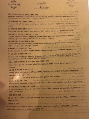 Menu photo 2 Casa Martín Cabo San Lucas, BCS Menu photo 2 Casa Martín Cabo San Lucas, BCS
