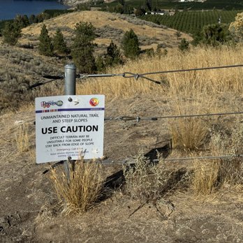 Munson Mountain - Warning sign near peak~ - Landmarks & Historical Buildings Near Me