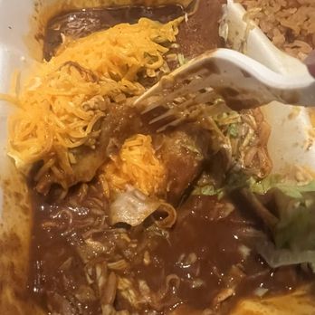 Robertos Taco Shop - Cheese enchilada with unmelted cheese and room temperature sauce - Mexican Near Me - Las Vegas, Nevada