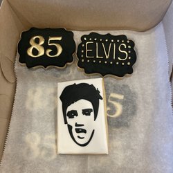 Sweet C's - Custom Elvis cookies for an 85th birthday