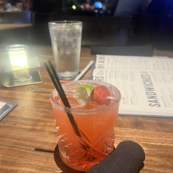 Yard House - Strawberry Margarita - New American Near Me - Austin, Texas Yard House - Strawberry Margarita - New American Near Me - Austin, Texas