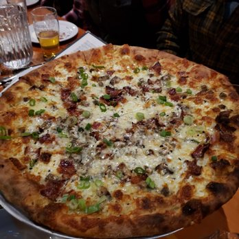 Double Mountain - Truffle shuffle (with bacon) - Pizza Near Me - Portland, Oregon Double Mountain - Truffle shuffle (with bacon) - Pizza Near Me - Portland, Oregon