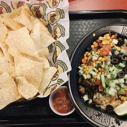Guac, nachos, and sauces included with meal Guac, nachos, and sauces included with meal