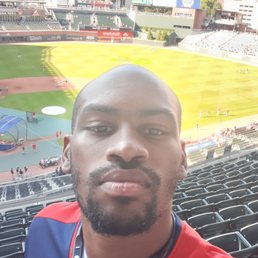 a man at a baseball game