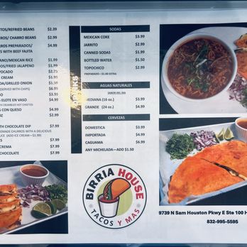 Birria House Tacos Y Mas - Menu - Tacos Near Me - Humble, Texas Birria House Tacos Y Mas - Menu - Tacos Near Me - Humble, Texas
