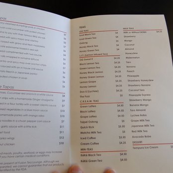 Fusion Tea Lounge - Main menu spread - Bubble Tea Near Me - Tempe, Arizona Fusion Tea Lounge - Main menu spread - Bubble Tea Near Me - Tempe, Arizona