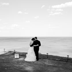 Pavel Kounine Photography - Bride & Groom on the edge of the Scarborough Bluffs, overlooking Lake Ontario.