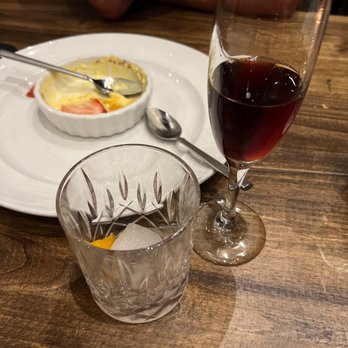 Willard Hicks - Crème brûlée, port wine, old fashioned. - Steakhouses Near Me - Morgan Hill, California