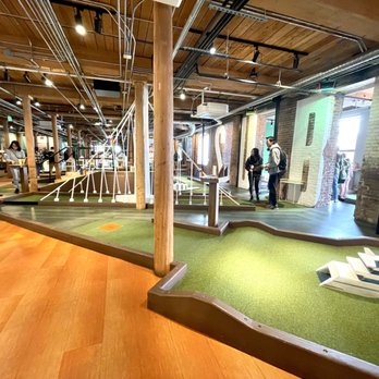 Tea Square Boba - people playing miniature golf - Bubble Tea Near Me - San Francisco, California Tea Square Boba - people playing miniature golf - Bubble Tea Near Me - San Francisco, California