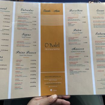 O Batel - Menu - Seafood Near Me - Aveiro, 01