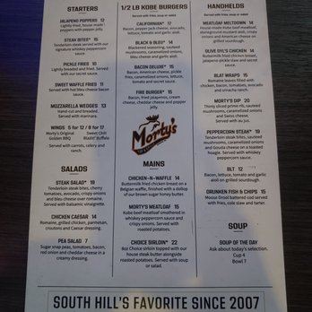 Morty's Tap & Grille - Lunch and Dinner Menu - American Near Me - Spokane, Washington Morty's Tap & Grille - Lunch and Dinner Menu - American Near Me - Spokane, Washington