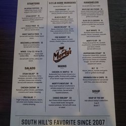 Morty's Tap & Grille - Lunch and Dinner Menu