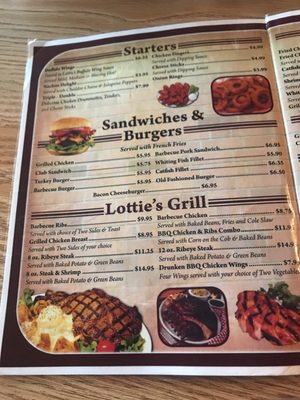 Menu photo 2 Lottie's Restaurant Marion, AL