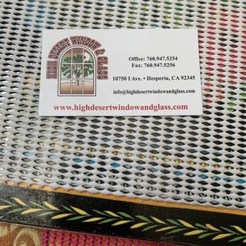 High Desert Window & Glass - Business card - Windows Installation Near Me - Hesperia, California High Desert Window & Glass - Business card - Windows Installation Near Me - Hesperia, California