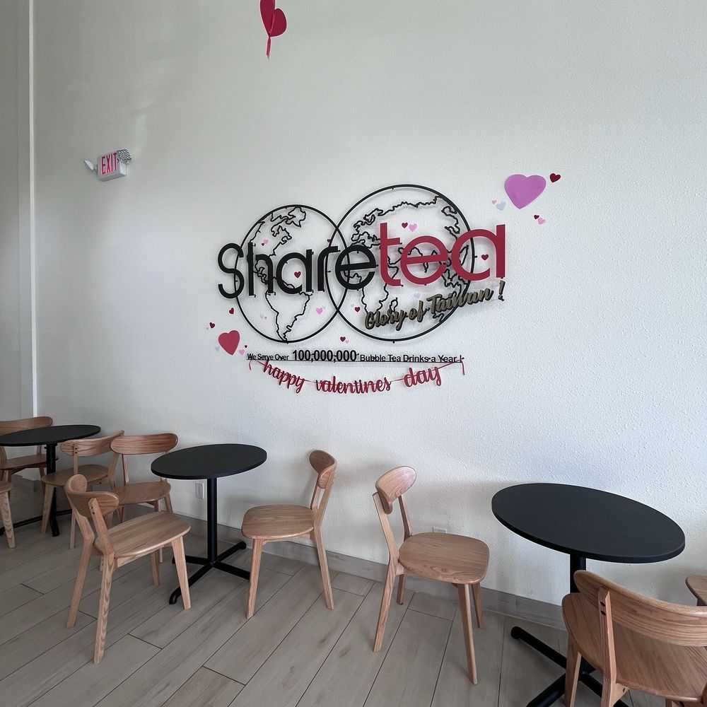 Sharetea - Right side wall - Bubble Tea Near Me - Rialto, California Sharetea - Right side wall - Bubble Tea Near Me - Rialto, California