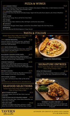 Menu photo 2 Tavern At The Grand Williston, ND Menu photo 2 Tavern At The Grand Williston, ND