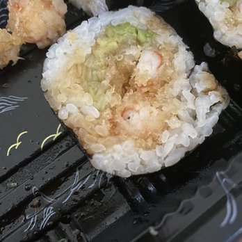 Mitsuba Cuisine - Shrimp Tempura Roll but shrimp was not deveined - Japanese Near Me - Camillus, New York Mitsuba Cuisine - Shrimp Tempura Roll but shrimp was not deveined - Japanese Near Me - Camillus, New York