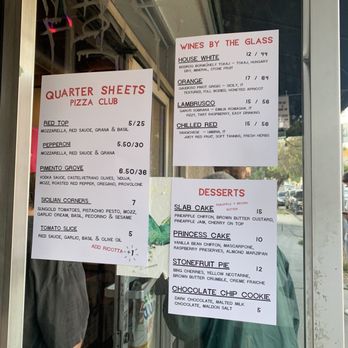 Quarter Sheets - Menu - Pizza Near Me - Los Angeles, California Quarter Sheets - Menu - Pizza Near Me - Los Angeles, California