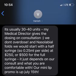 Vanish Clinic - Text and before photos