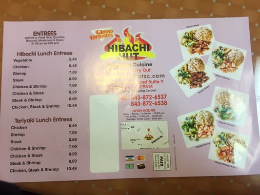 Menu photo 4 Hibachi Hut Charleston, SC Menu photo 4 Hibachi Hut Charleston, SC
