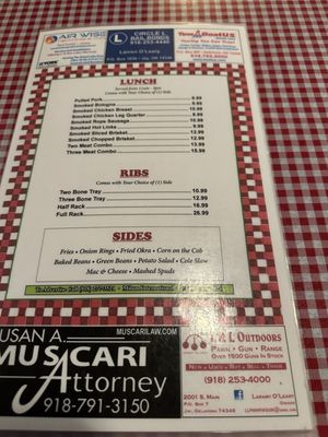 Menu photo 7 Honey Creek BBQ Grove, OK Menu photo 7 Honey Creek BBQ Grove, OK