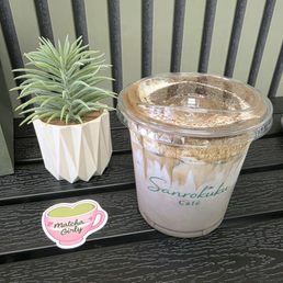 Awesome Hojicha Dirty Latte! Awesome Hojicha Dirty Latte!