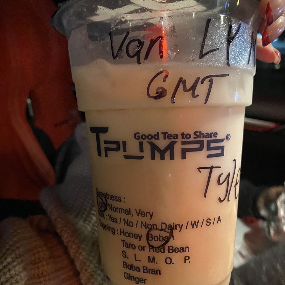Tpumps - Pasadena - Vanilla Lychee Mango Green Milk Tea - Bubble Tea Near Me - Pasadena, California