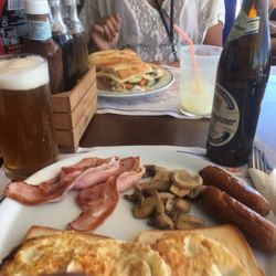 Sa Punta de's Molí - Breakfast special (sub beans for extra egg) and vegetarian baguette