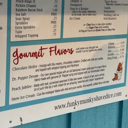 Funky Munky Shaved Ice - Gourmet flavors