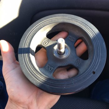 Temecula Hyundai - The pulley that just fell off the brand new veloster after 8000 miles. - Car Dealers Near Me - Temecula, California Temecula Hyundai - The pulley that just fell off the brand new veloster after 8000 miles. - Car Dealers Near Me - Temecula, California
